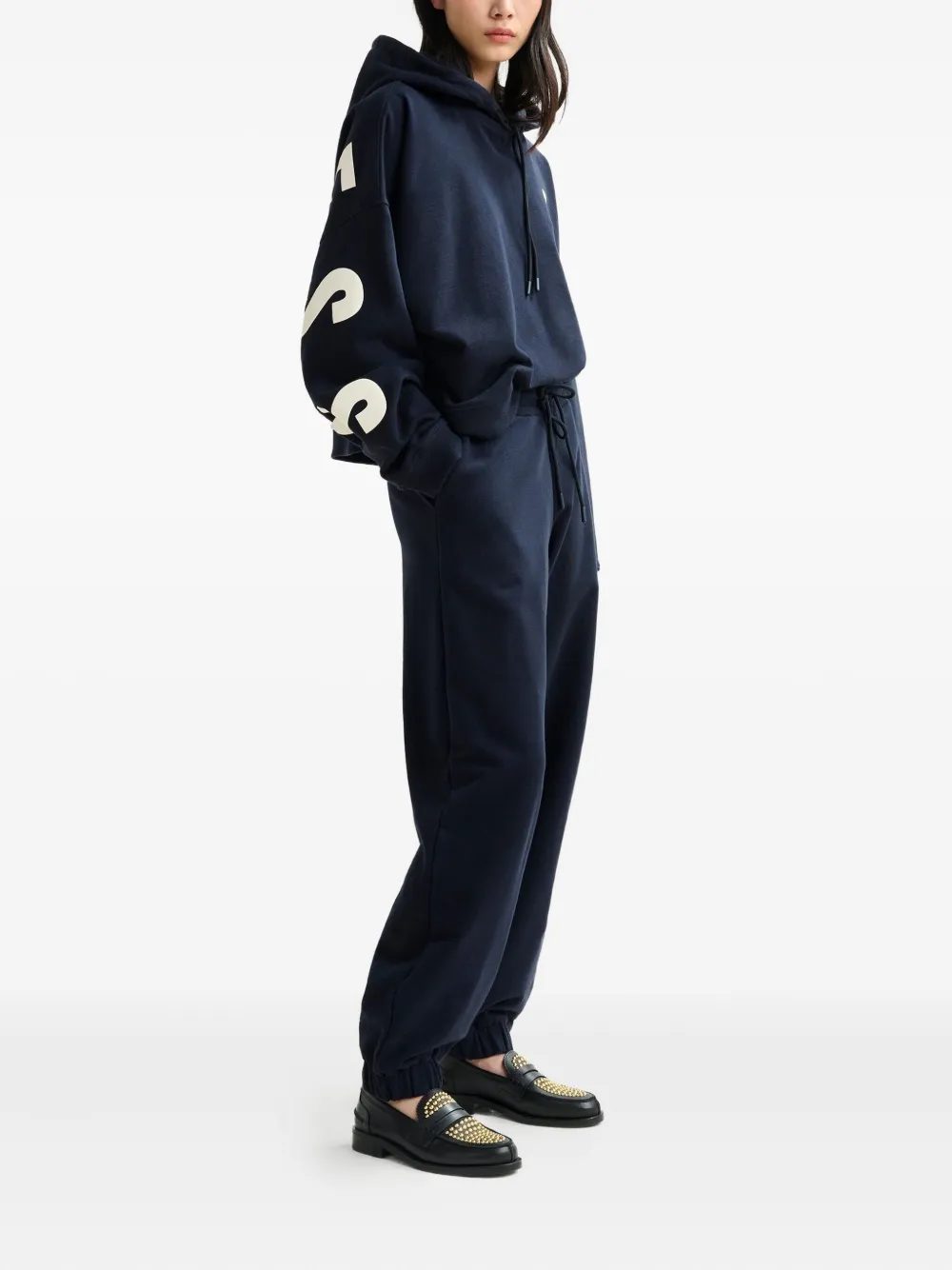 Essentiel Antwerp Istem trainingsbroek met elastische afwerking Blauw