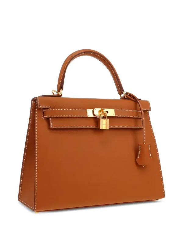 Hermès Pre-Owned ケリー エプソン ハンドバッグ | ブラウン | FARFETCH JP