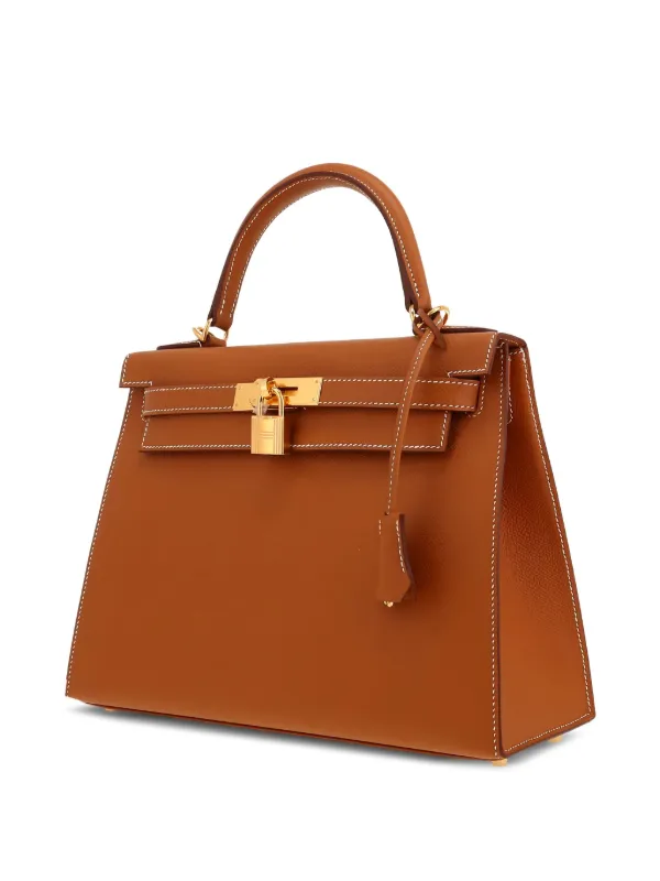 Hermès Pre-Owned ケリー エプソン ハンドバッグ | ブラウン | FARFETCH JP
