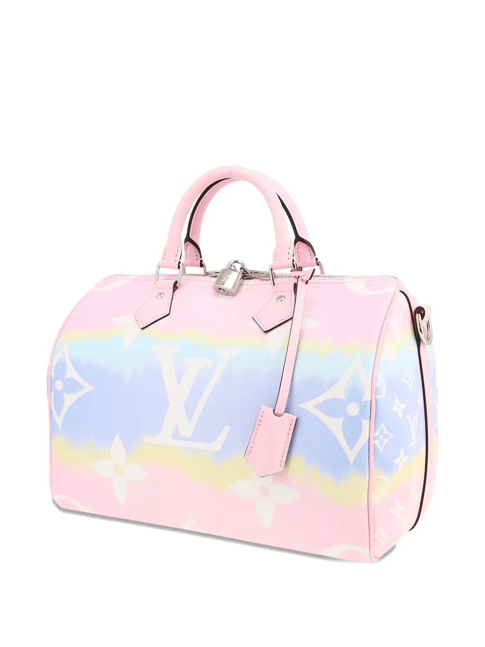 Pre-owned Louis Vuitton Speedy Escale 30 Monogram Shoulder Bag In Pink