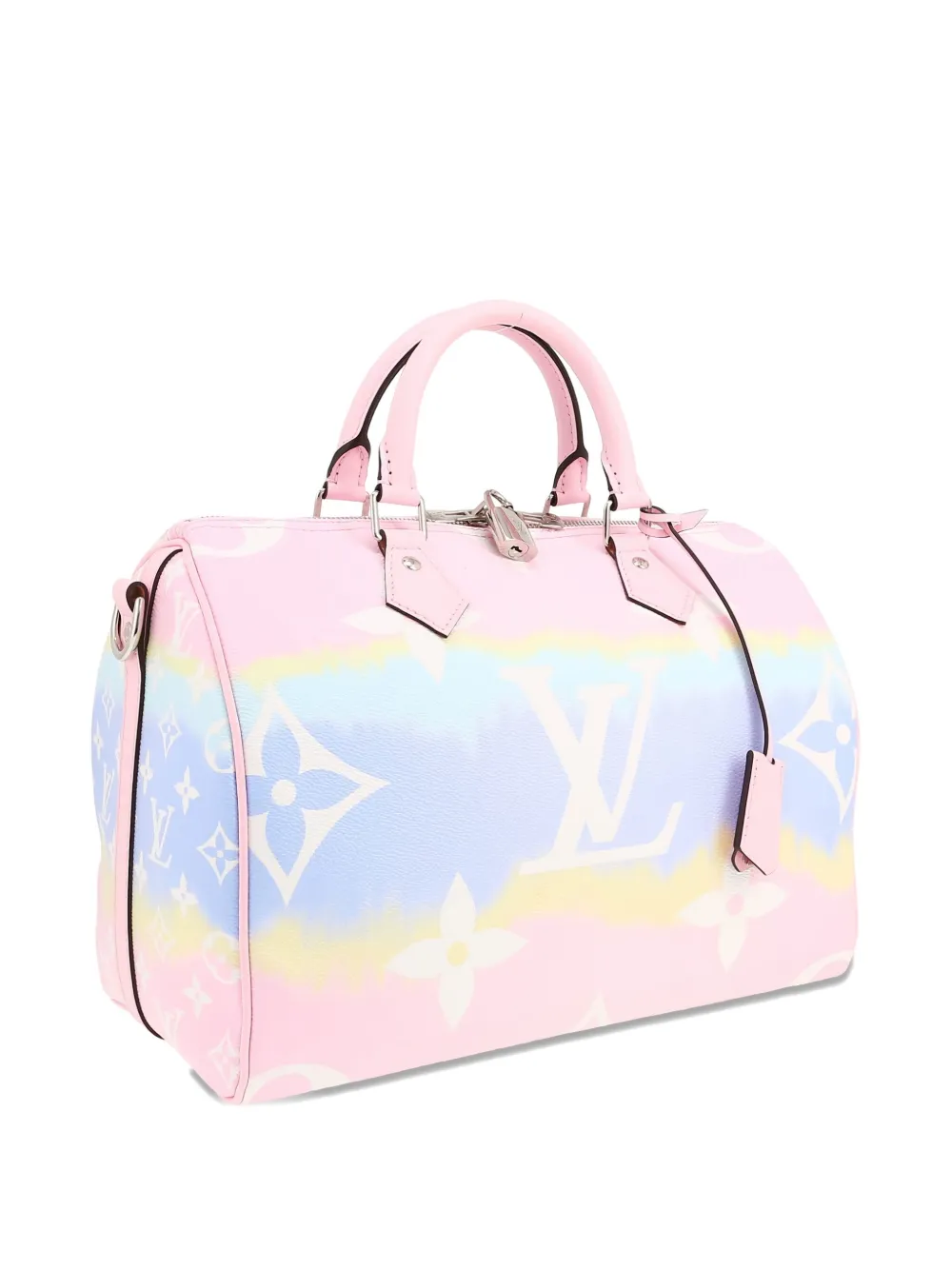 Pre-owned Louis Vuitton Speedy Escale 30 Monogram Shoulder Bag In Pink
