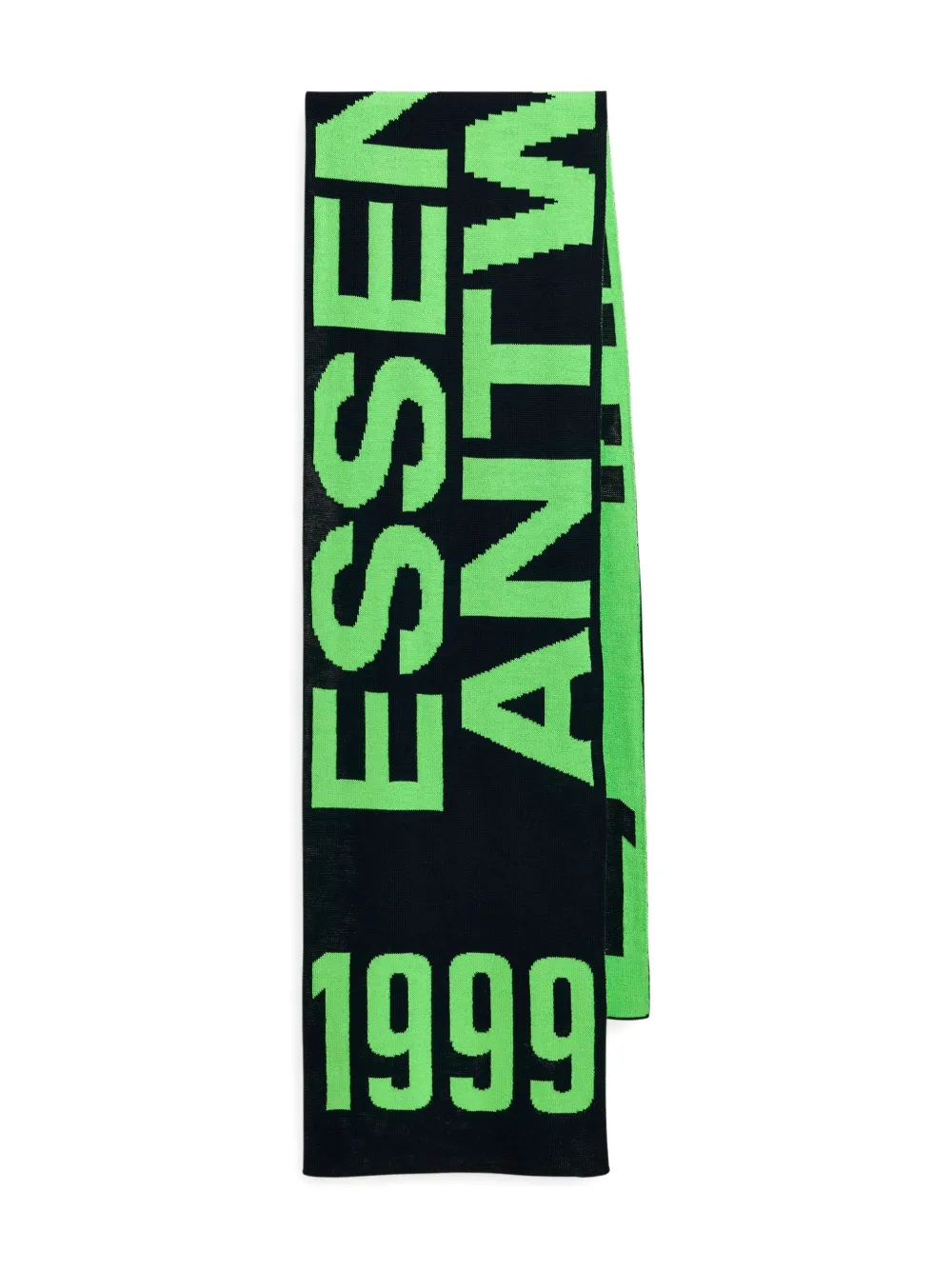 Essentiel Antwerp intarsia logo scarf | Blue | Image 1