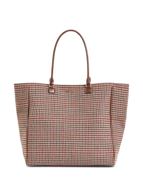 Essentiel Antwerp Inbox checked-pattern shoulder bag