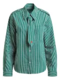 Essentiel Antwerp striped-pattern shirt - Green