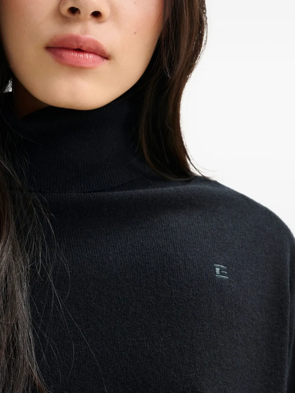 Essentiel Antwerp Ilibra Embroidered-logo Sweater In Black