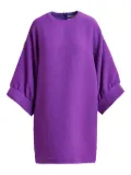 Essentiel Antwerp textured round-neck midi dress - Purple