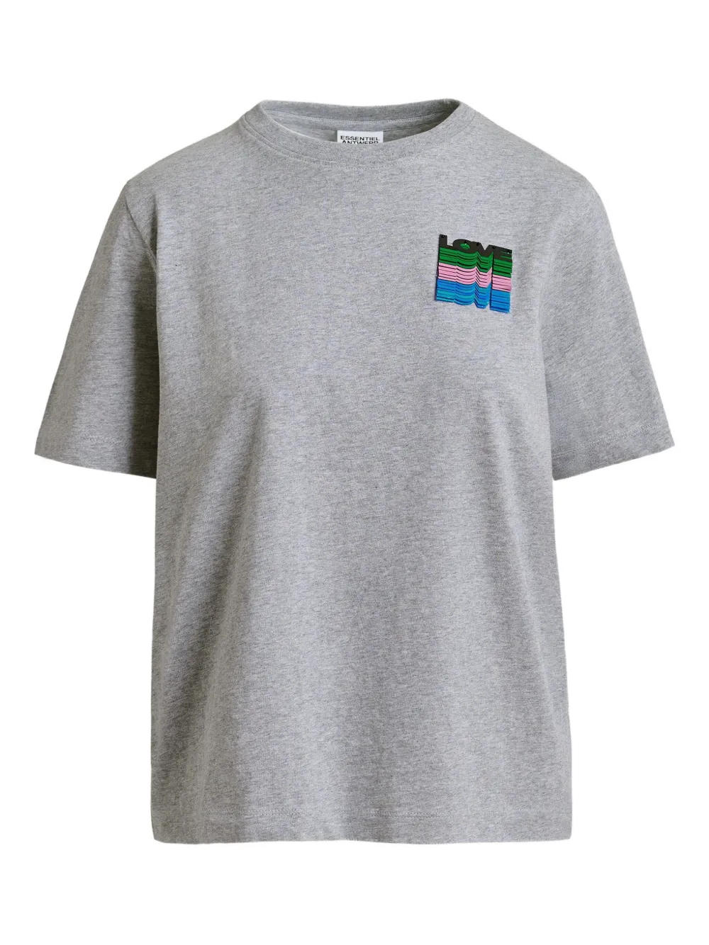 Essentiel Antwerp logo-embellishment T-shirt | Grey | Image 1