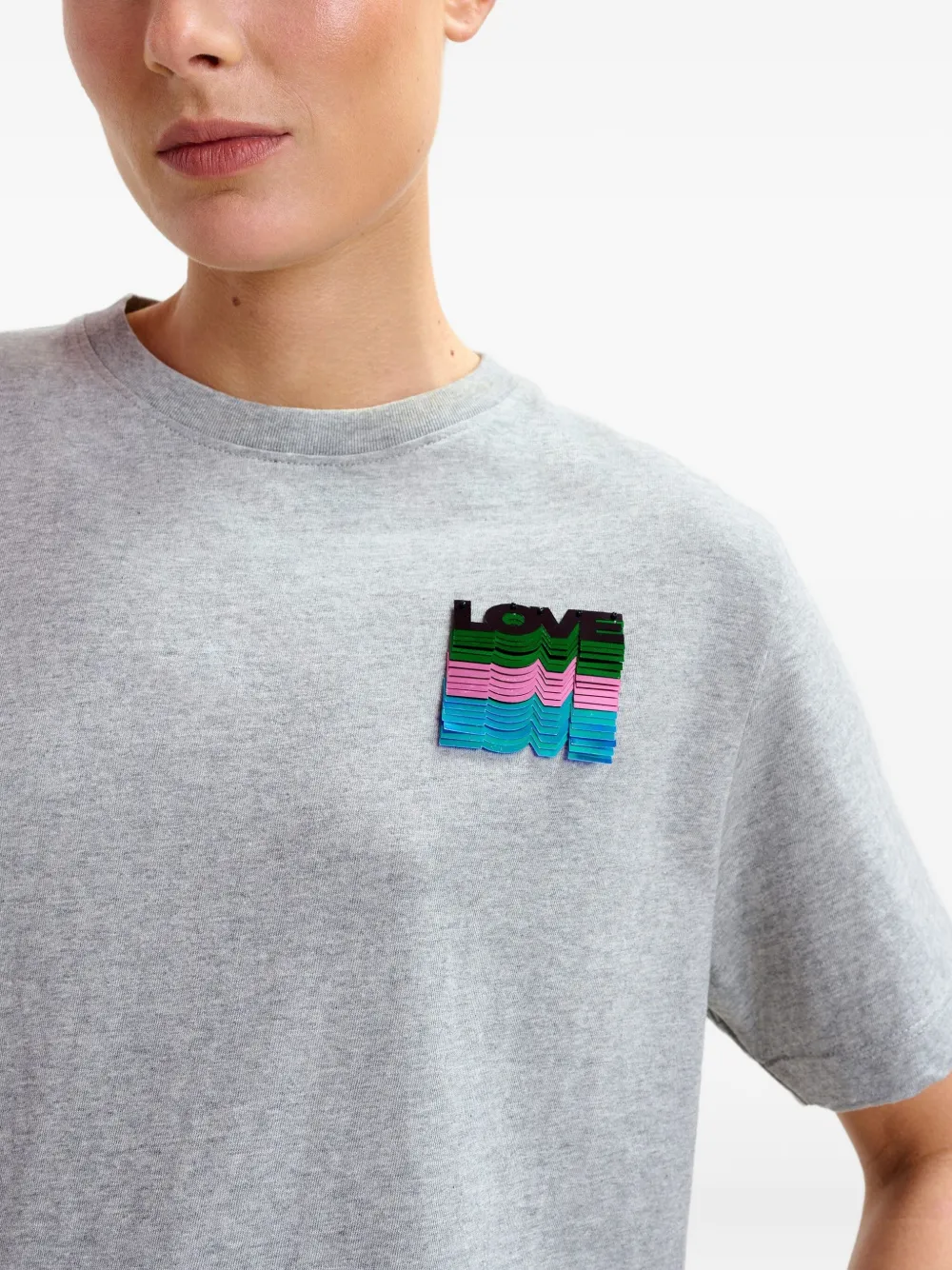Essentiel Antwerp Logo-embellishment T-shirt In Gray