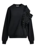 Essentiel Antwerp Iwave ruffle-detail sweatshirt - Black