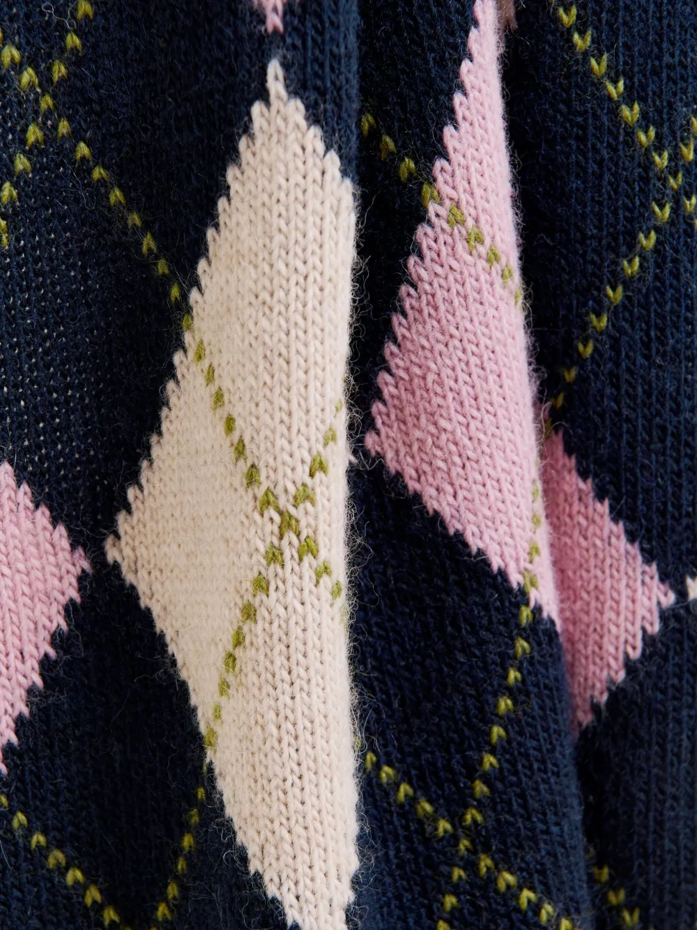 Essentiel Antwerp argyle jacquard scarf - Blauw