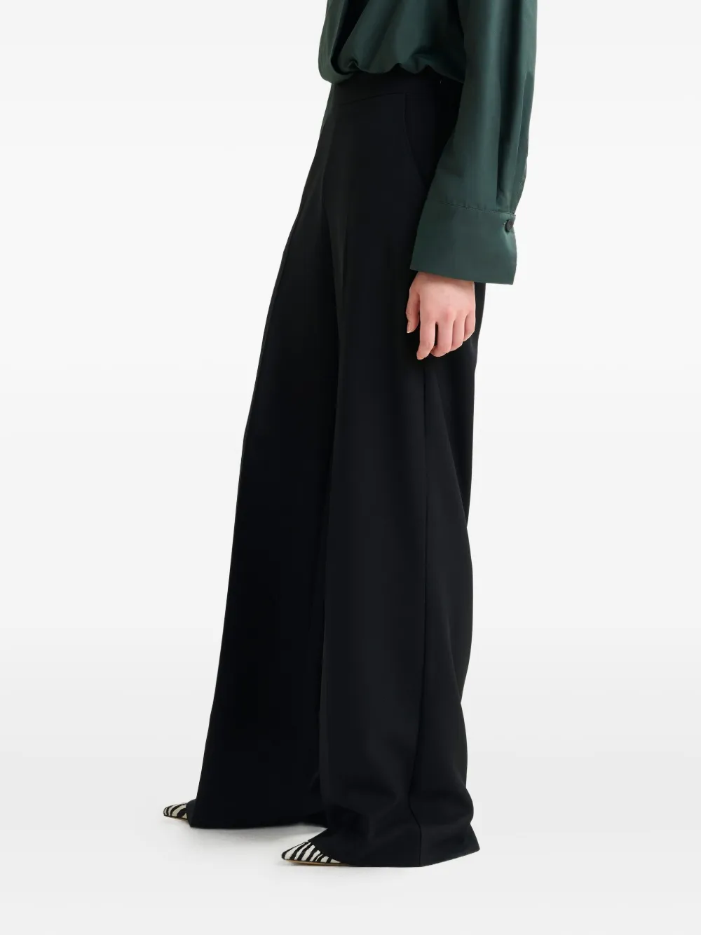 Essentiel Antwerp Izi Pressed-creases Trousers In Black