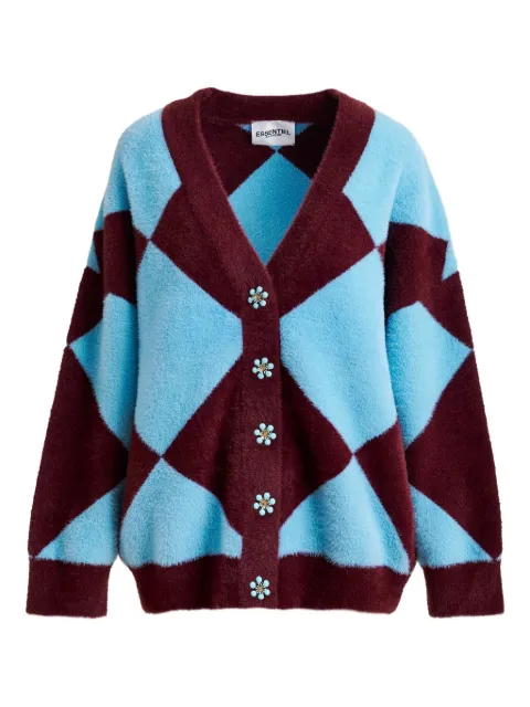 Essentiel Antwerp diamond-pattern cardigan
