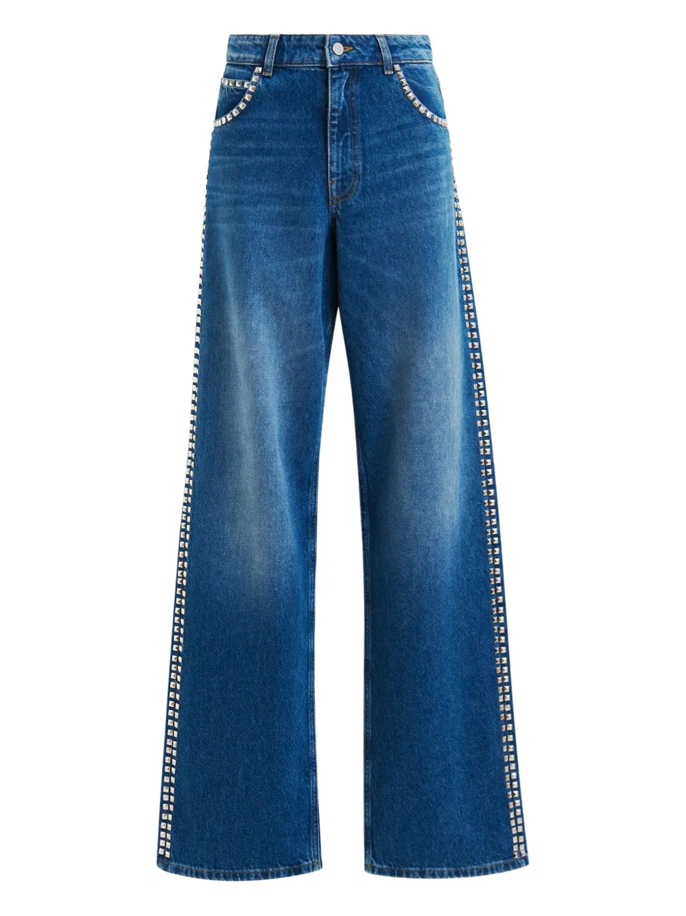 Essentiel Antwerp Stud-embellished Jeans In Blue