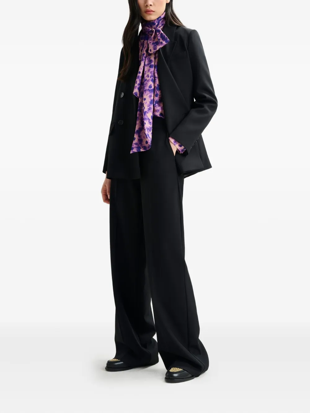 Essentiel Antwerp Blouse met abstracte print - Paars