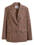 Essentiel Antwerp check-pattern single-breasted blazer - Brown