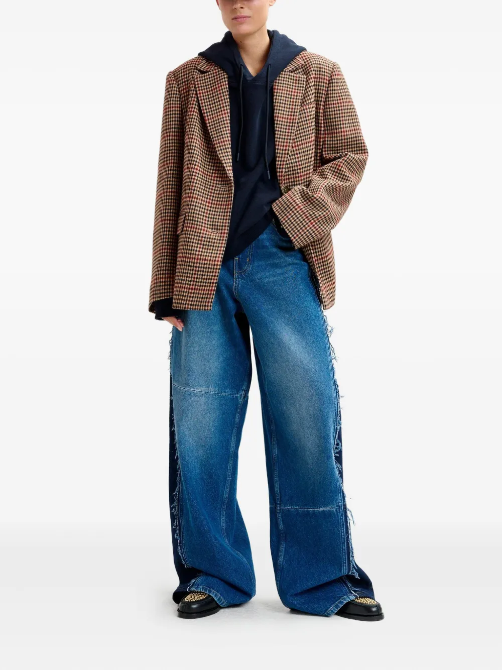 Essentiel Antwerp check-pattern single-breasted blazer | Blazers | Image 2