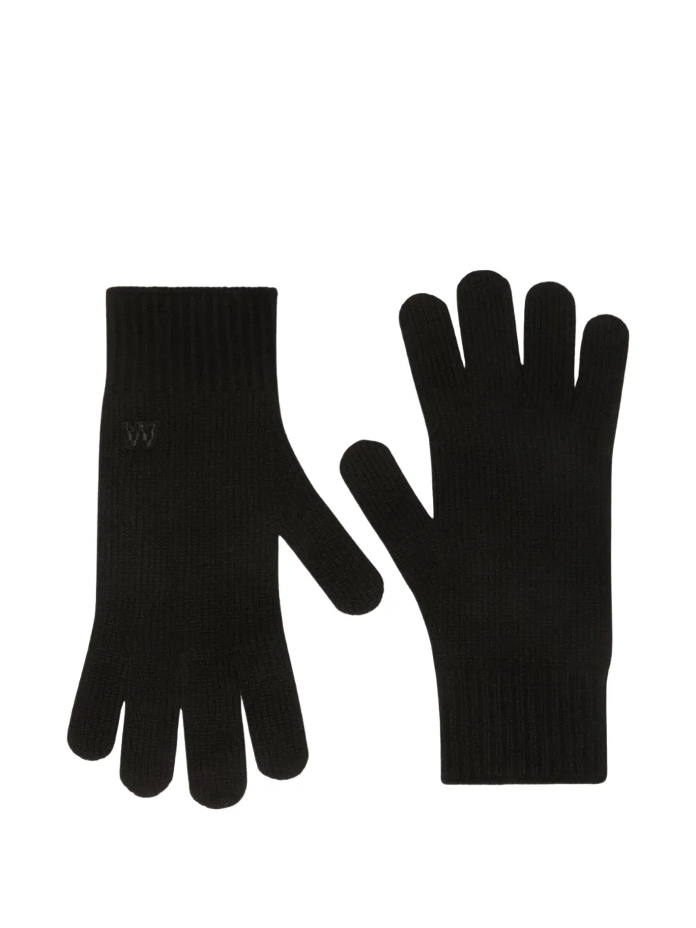 Weekend Max Mara cashmere ribbed gloves | Black | Image 1