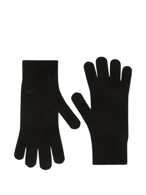 Weekend Max Mara cashmere ribbed gloves