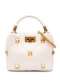 Valentino Garavani Pre-Owned 2018-2025 Small Nappa Roman Stud The Handle Bag satchel - White