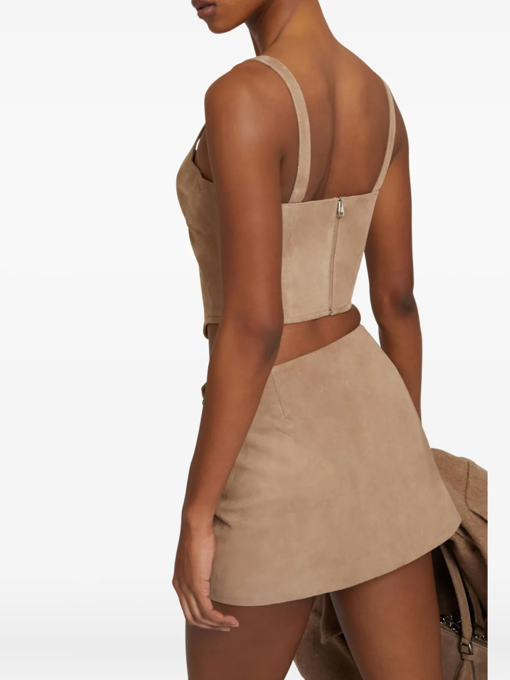 Ermanno Scervino Buckle-fastening Wrap Skirt In Brown