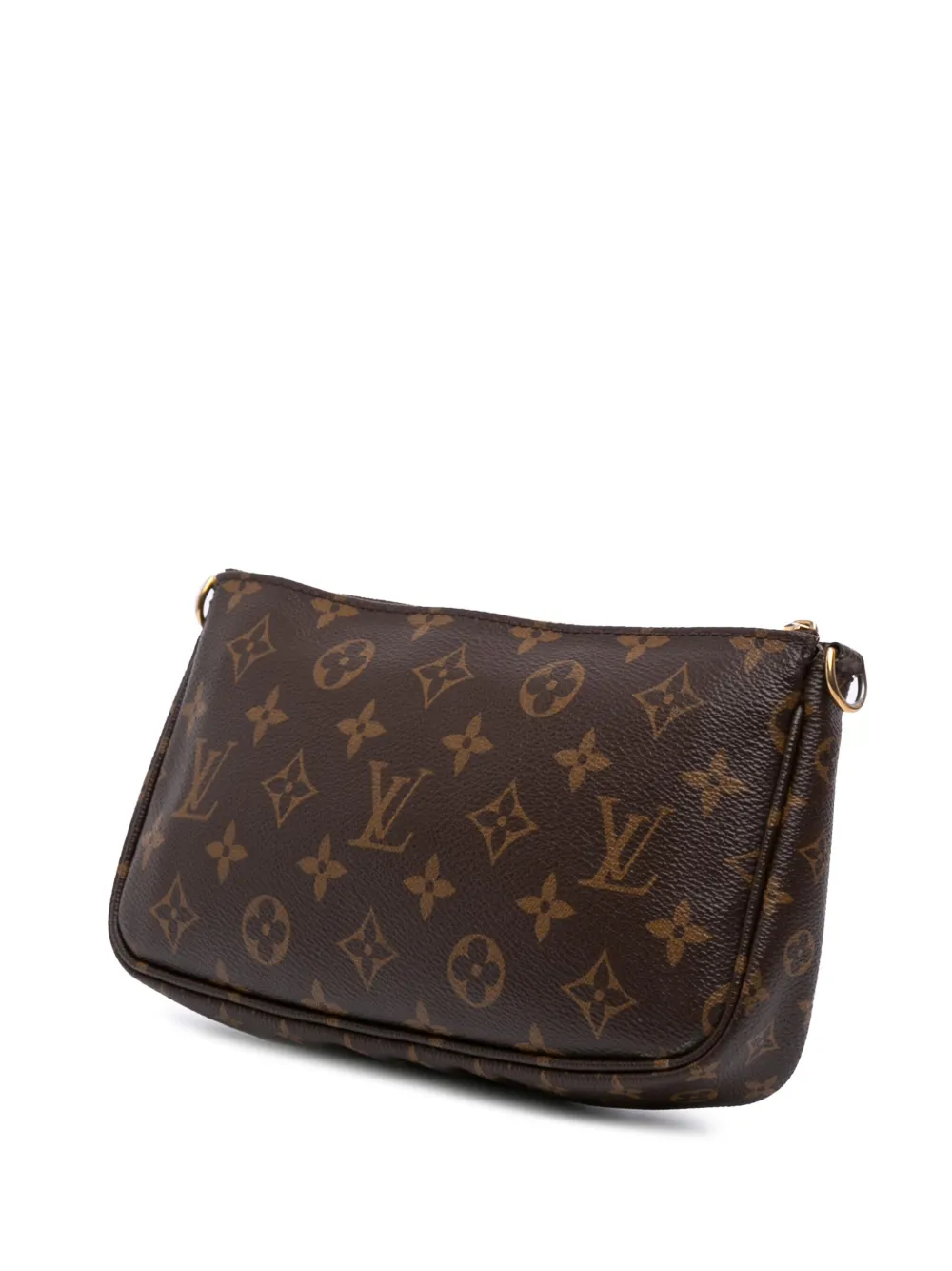Pre-owned Louis Vuitton 2020 Monogram Multi Pochette Accessoires Satchel In Brown