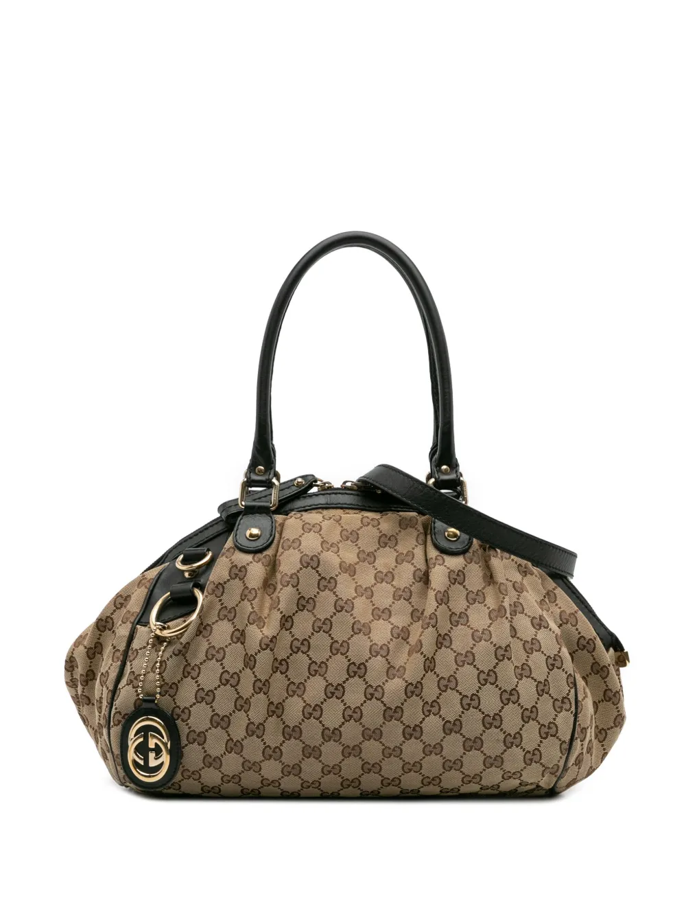 Gucci Pre-Owned 2016-2025 GGキャンバス スーキー サッチェルバッグ - ブラウン Gucci Pre-Owned 2016-2025 GGキャンバス スーキー サッチェルバッグ - ブラウン