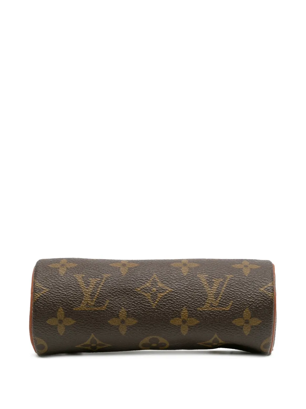 Pre-owned Louis Vuitton 1990-2015 Monogram Papillon Pochette Handbag In Brown