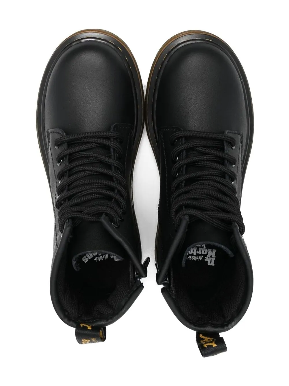 Dr. Martens Leather Boots In Black