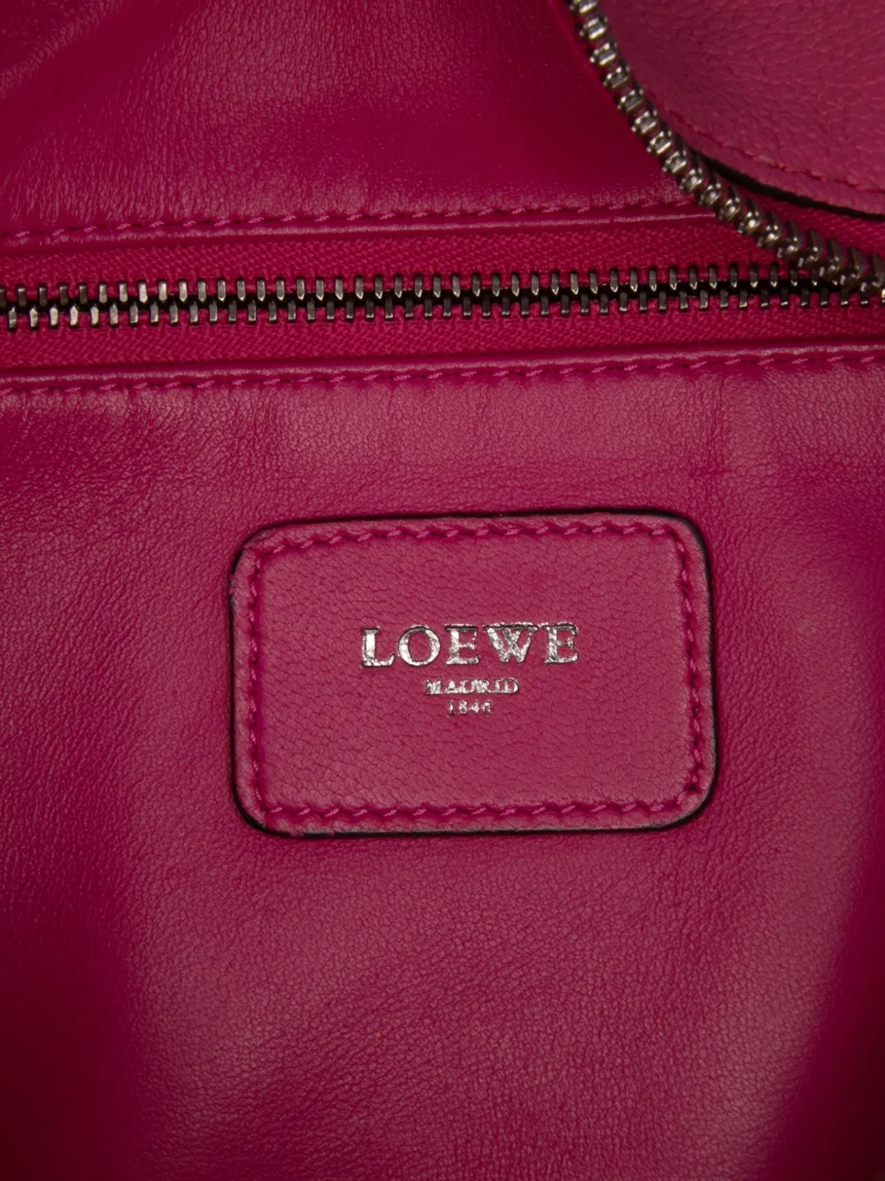 Pre-owned Loewe 2012 Tricolor Goatskin Amazona 28 Handbag In Pink