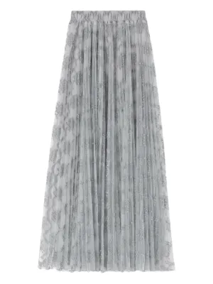 スカート ERMANNO SCERVINO FW24 Long cloth skirt (D452O302HNG 95708) Ermanno Scervino Long Cloth Skirt - Black | D452O302HNG95708