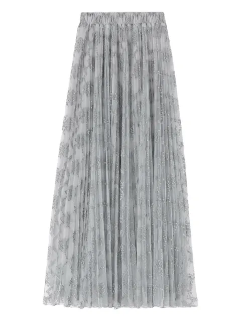 Ermanno Scervino embroidered pleated skirt