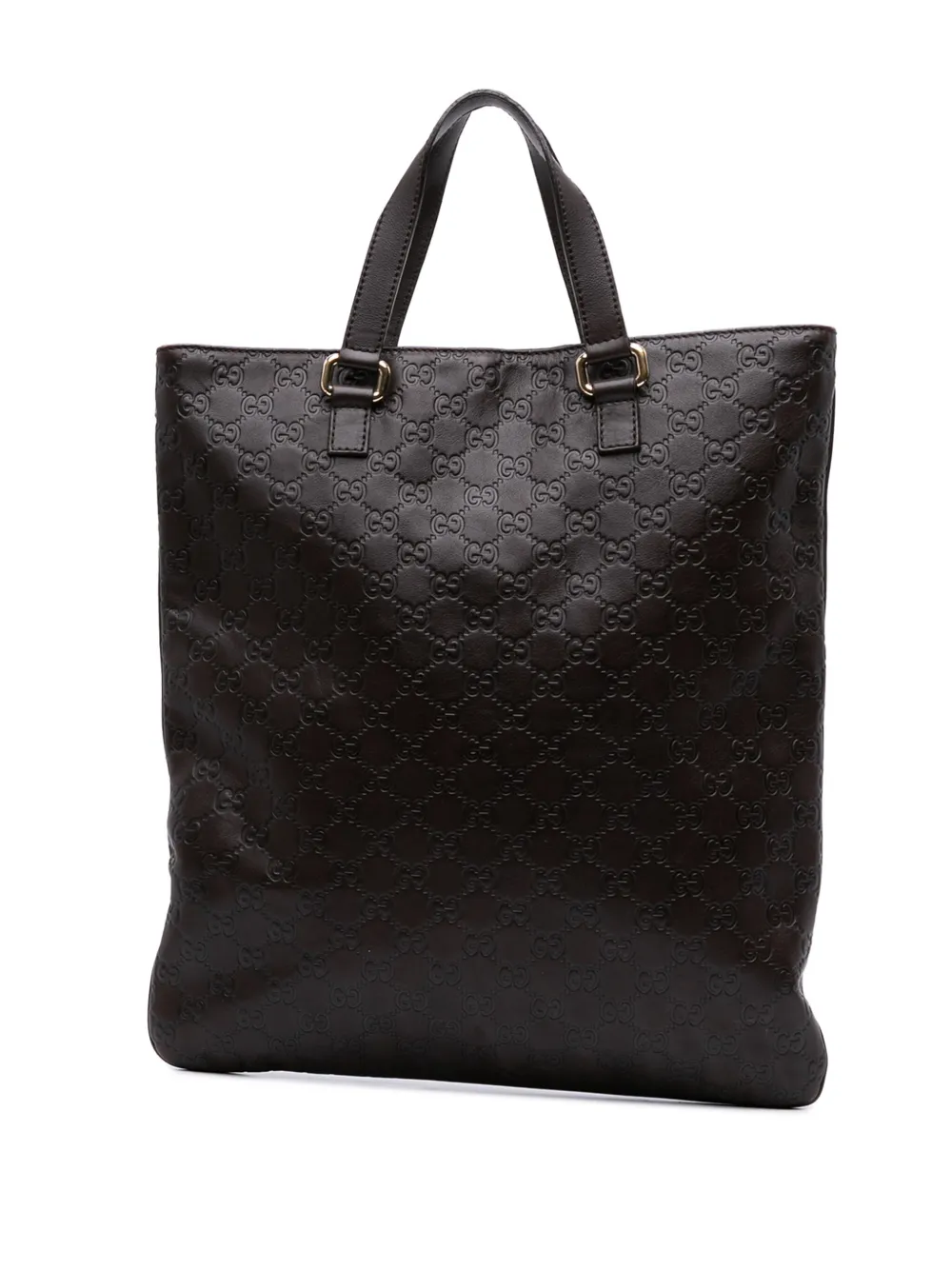 Pre-owned Gucci 2016-2025 Ssima Tote Bag In Brown