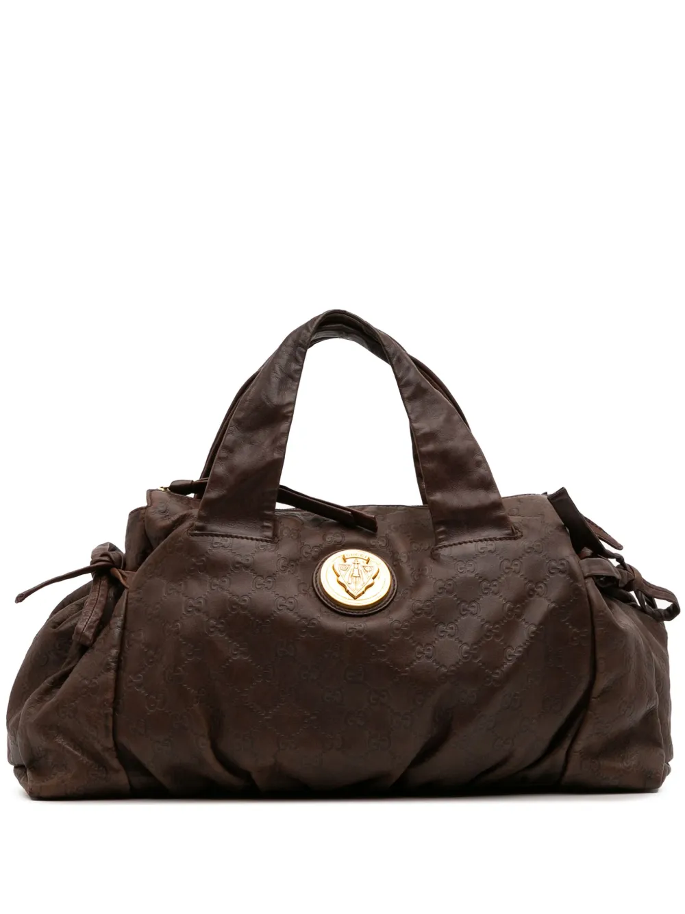 Gucci Pre-Owned 2016-2025 ミディアム グッチシマ ヒステリア ハンドバッグ - ブラウン Gucci Pre-Owned 2016-2025 ミディアム グッチシマ ヒステリア ハンドバッグ - ブラウン