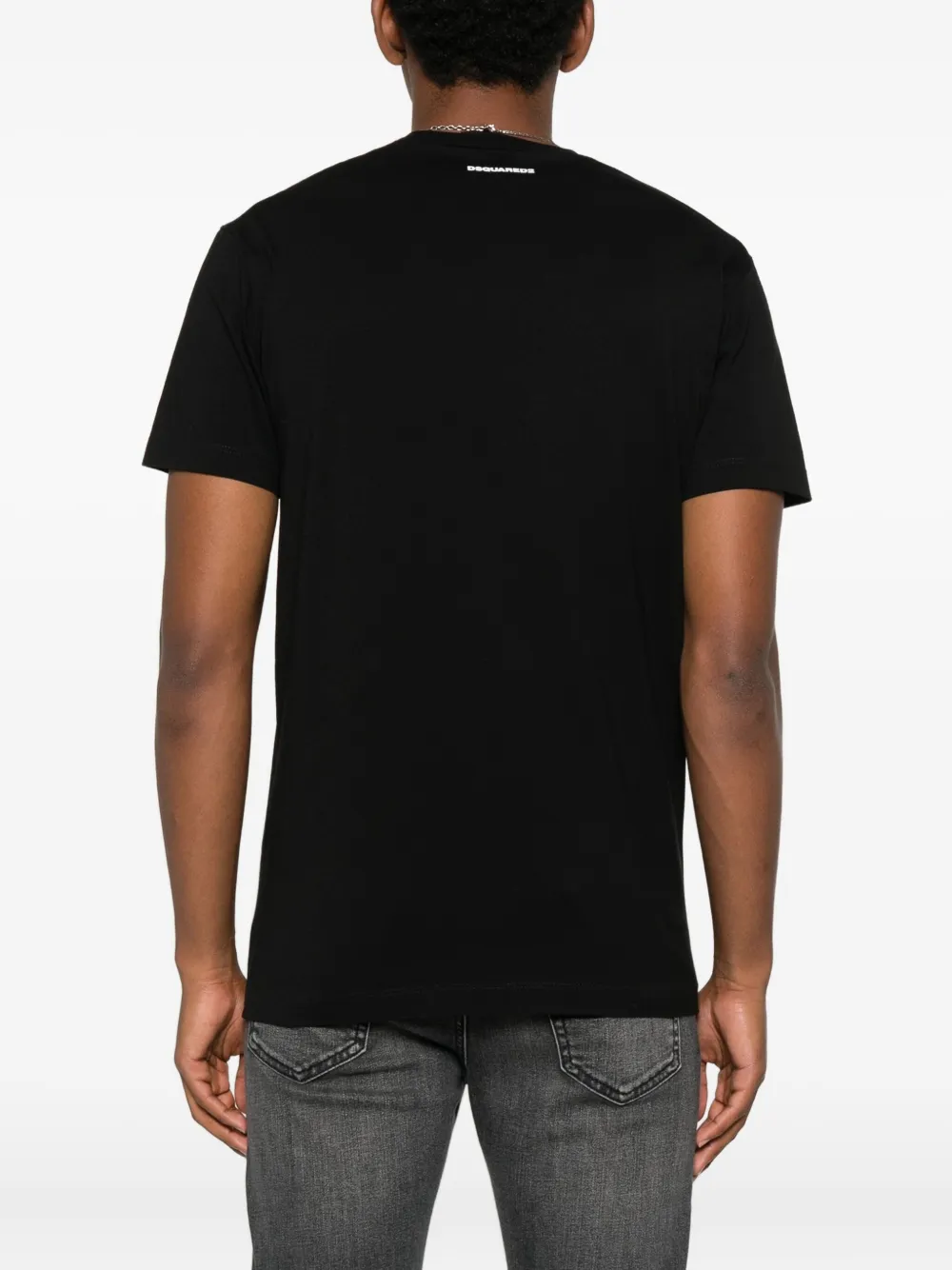 DSQUARED2 T-shirt met print Zwart