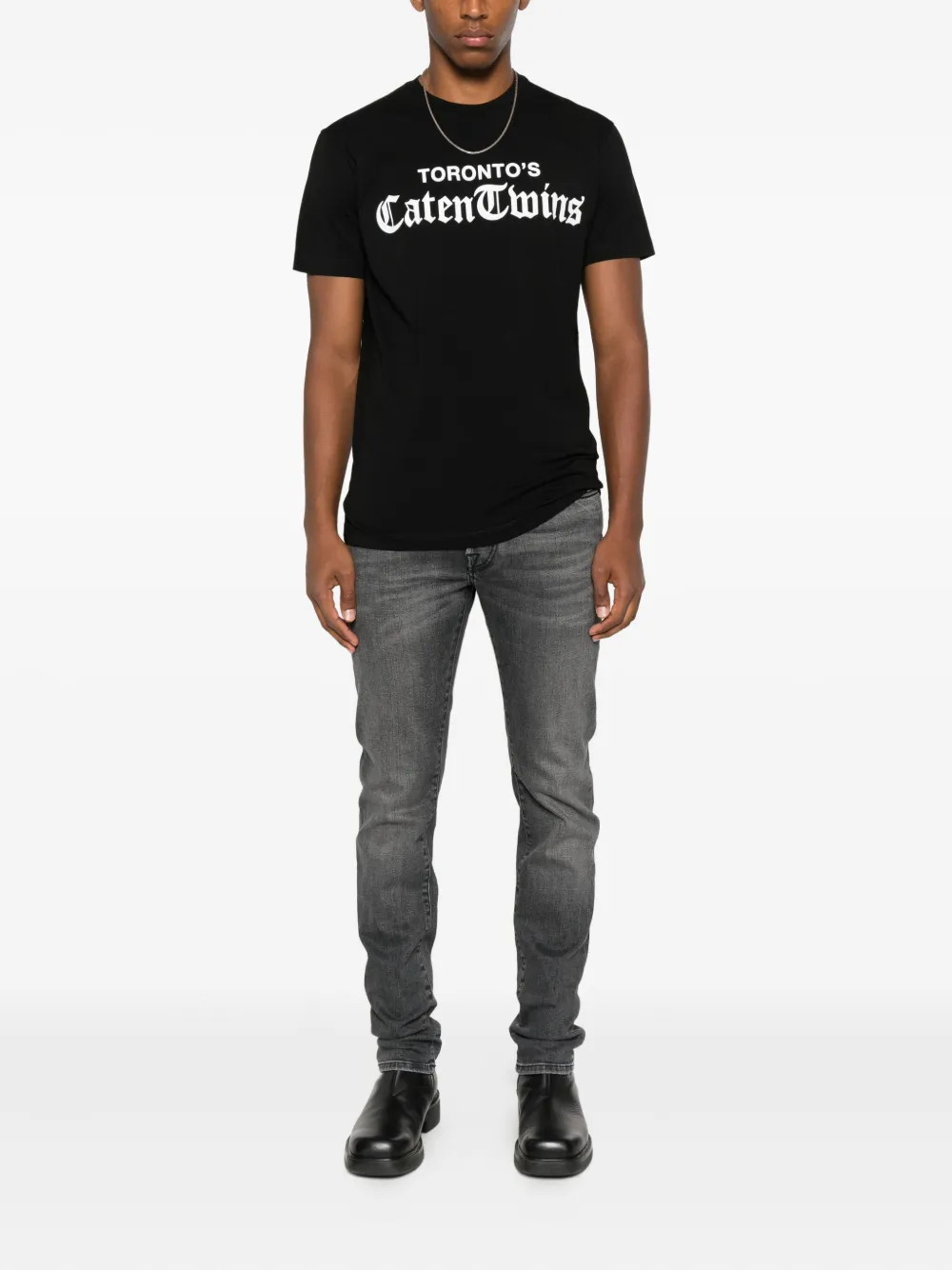 DSQUARED2 T-shirt met print - Zwart