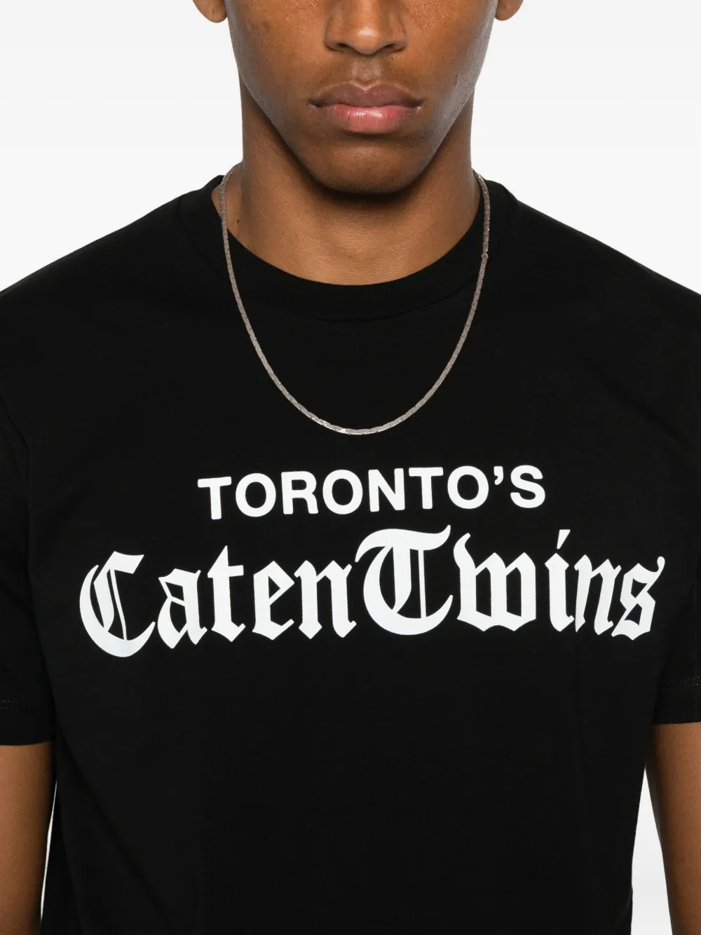 DSQUARED2 T-shirt met print Zwart