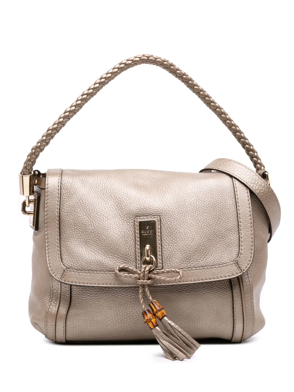 Gucci Pre-Owned 2016-2025 レザー ベラ サッチェルバッグ - ゴールドトーン Gucci Pre-Owned 2016-2025 レザー ベラ サッチェルバッグ - ゴールドトーン
