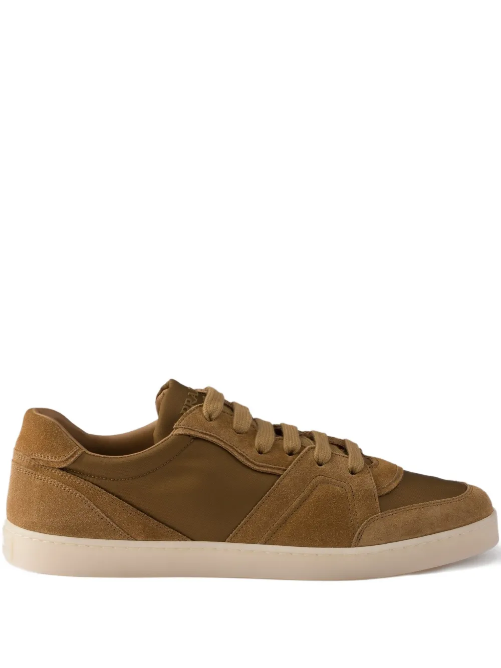 Prada suede-panel sneakers - ブラウン Prada suede-panel sneakers - ブラウン