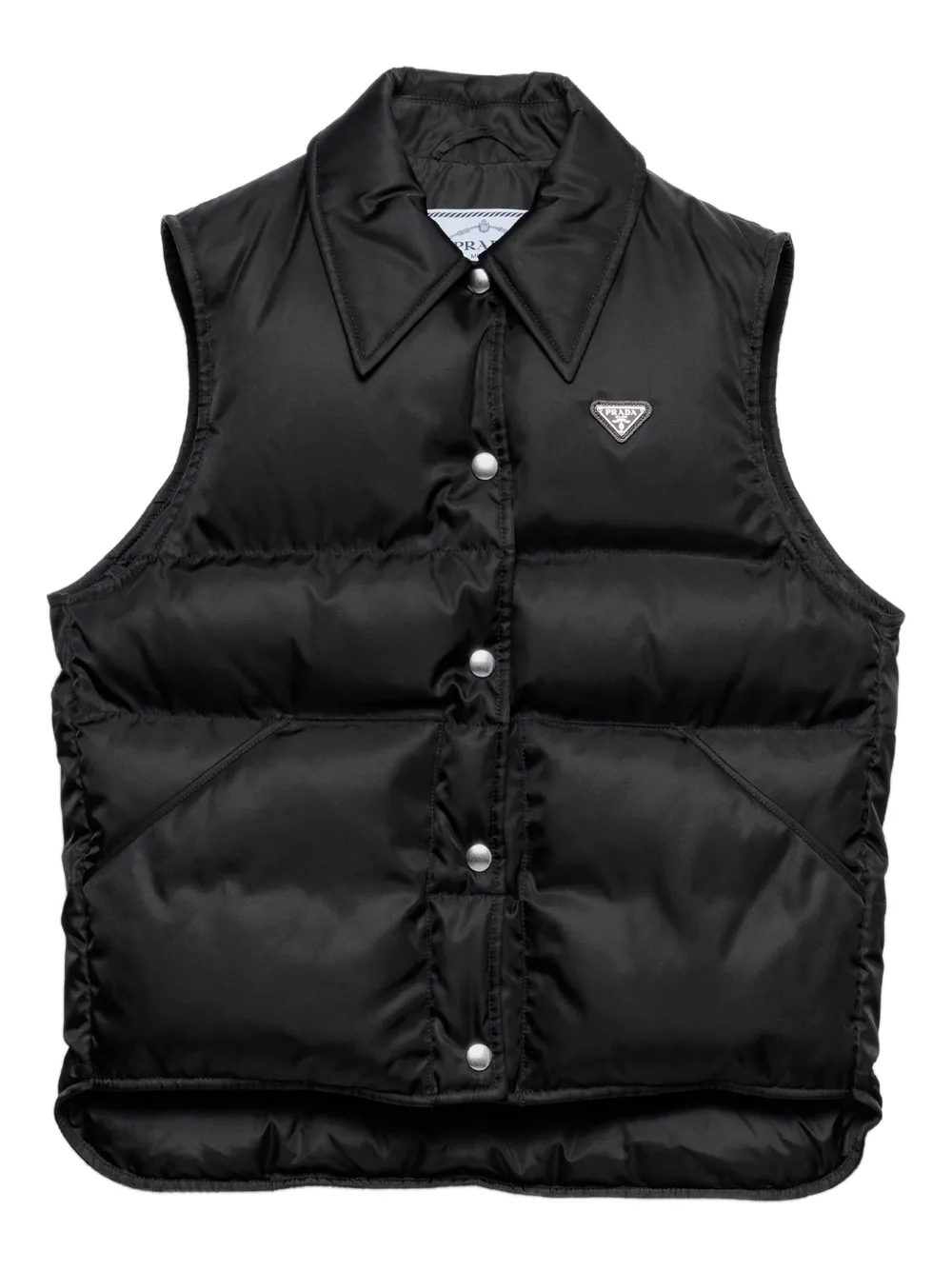 Prada snap-closure padded gilet | Black | Image 1