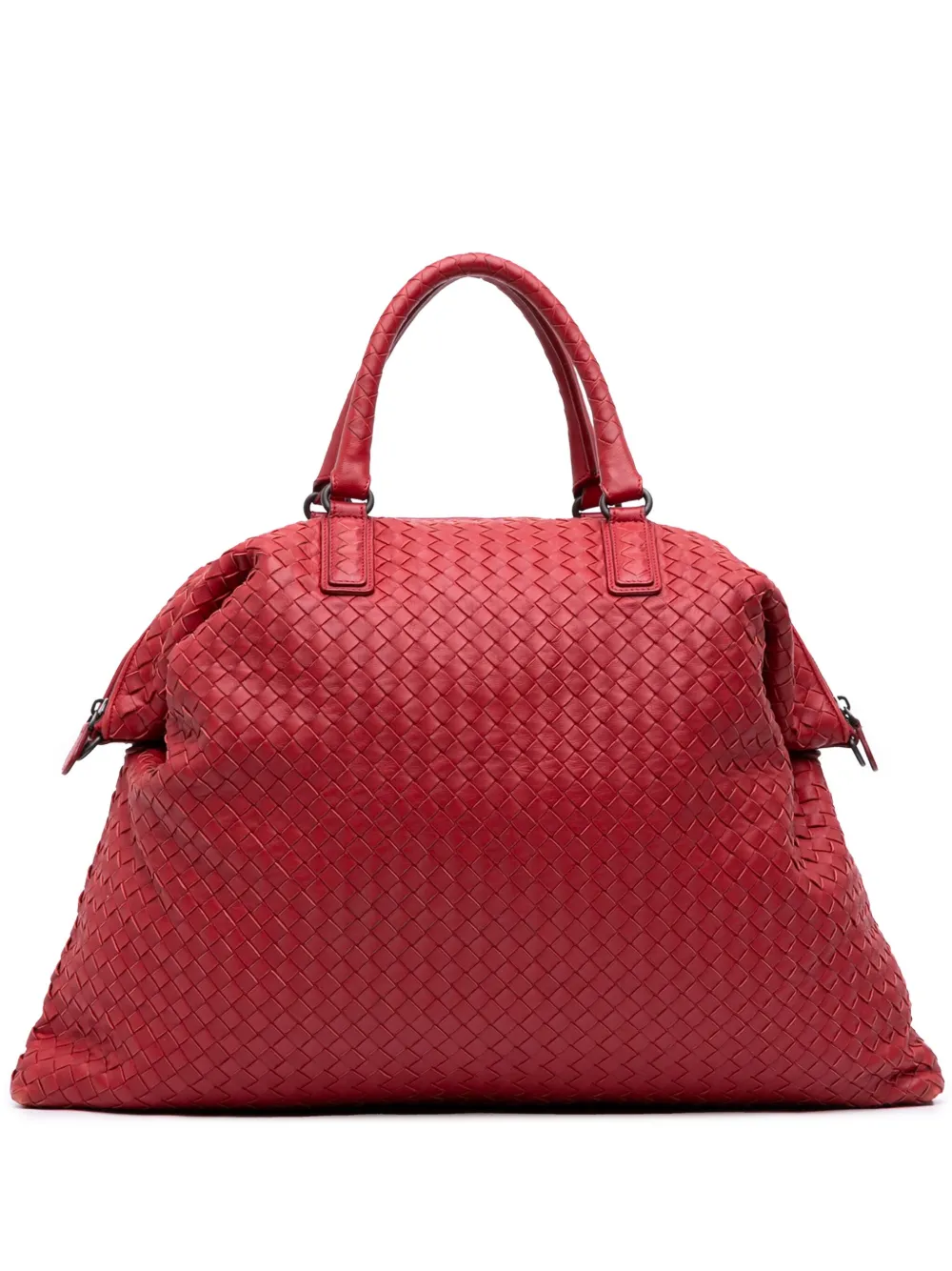 Bottega Veneta Pre-Owned 2012-2025 マキシ ナッパ イントレチャート コンバーチブル トート ハンドバッグ Bottega Veneta Pre-Owned 2012-2025 マキシ ナッパ イントレチャート コンバーチブル トート ハンドバッグ