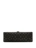 CHANEL Pre-Owned 2015-2016 CC Quilted Iridescent Lambskin Crystal Long clutch bag - Black