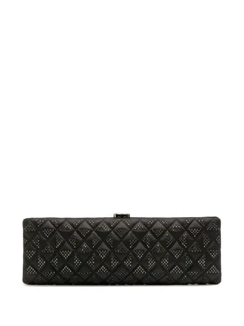 CHANEL Pre-Owned 2015-2016 CC Quilted Iridescent Lambskin Crystal Long clutch bag