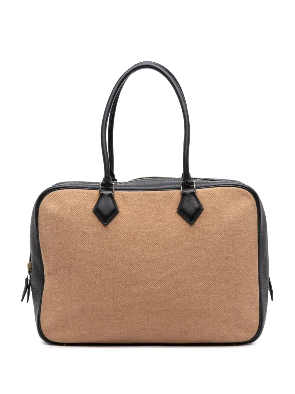 Hermès Pre-Owned 2003 Toile and Clemence Plume 32 handbag - ブラウン Hermès Pre-Owned 2003 Toile and Clemence Plume 32 handbag - ブラウン