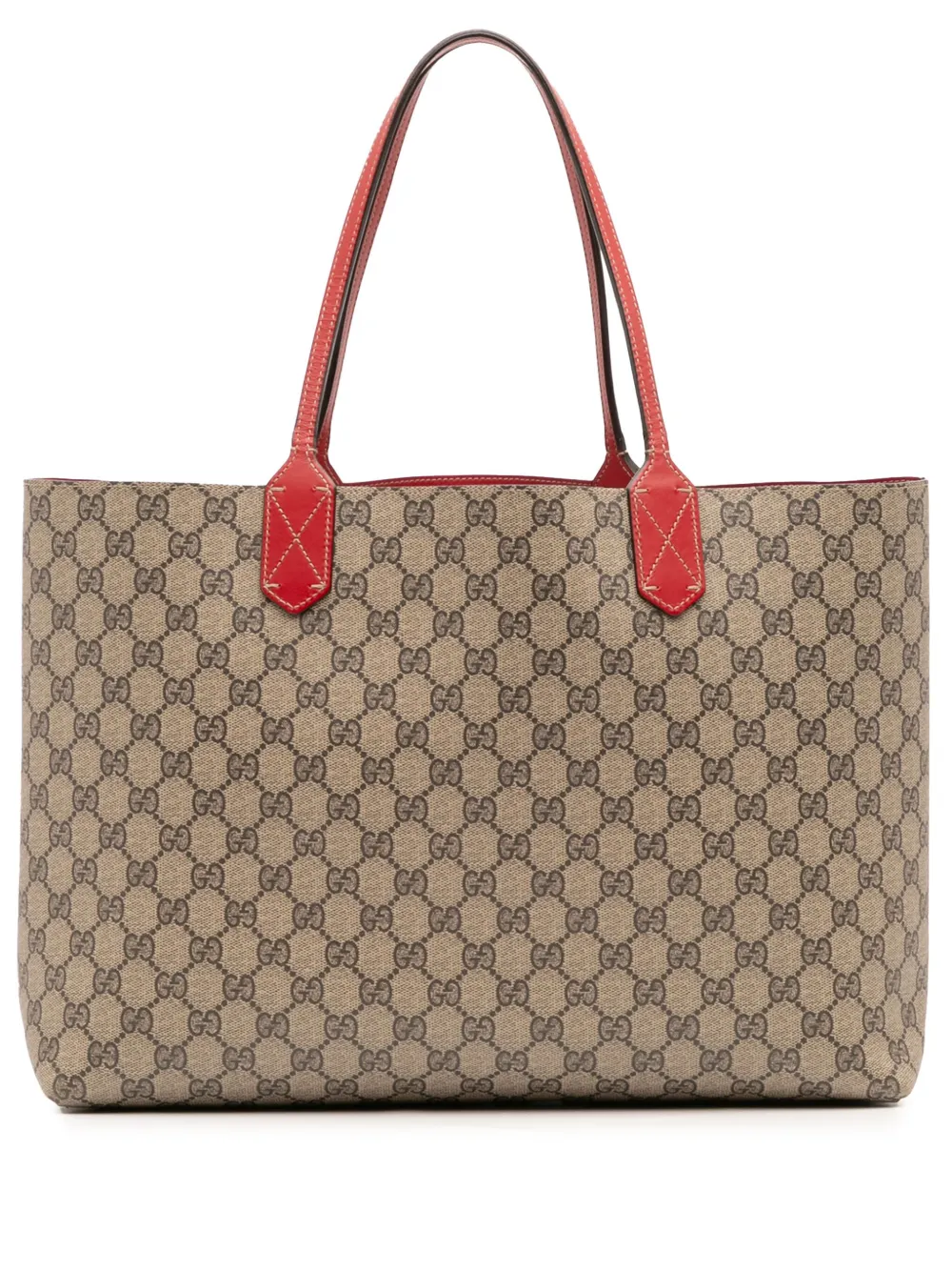 Gucci Pre-Owned 2000-2015 ミディアム GGスプリーム リバーシブル トートバッグ - ブラウン Gucci Pre-Owned 2000-2015 ミディアム GGスプリーム リバーシブル トートバッグ - ブラウン