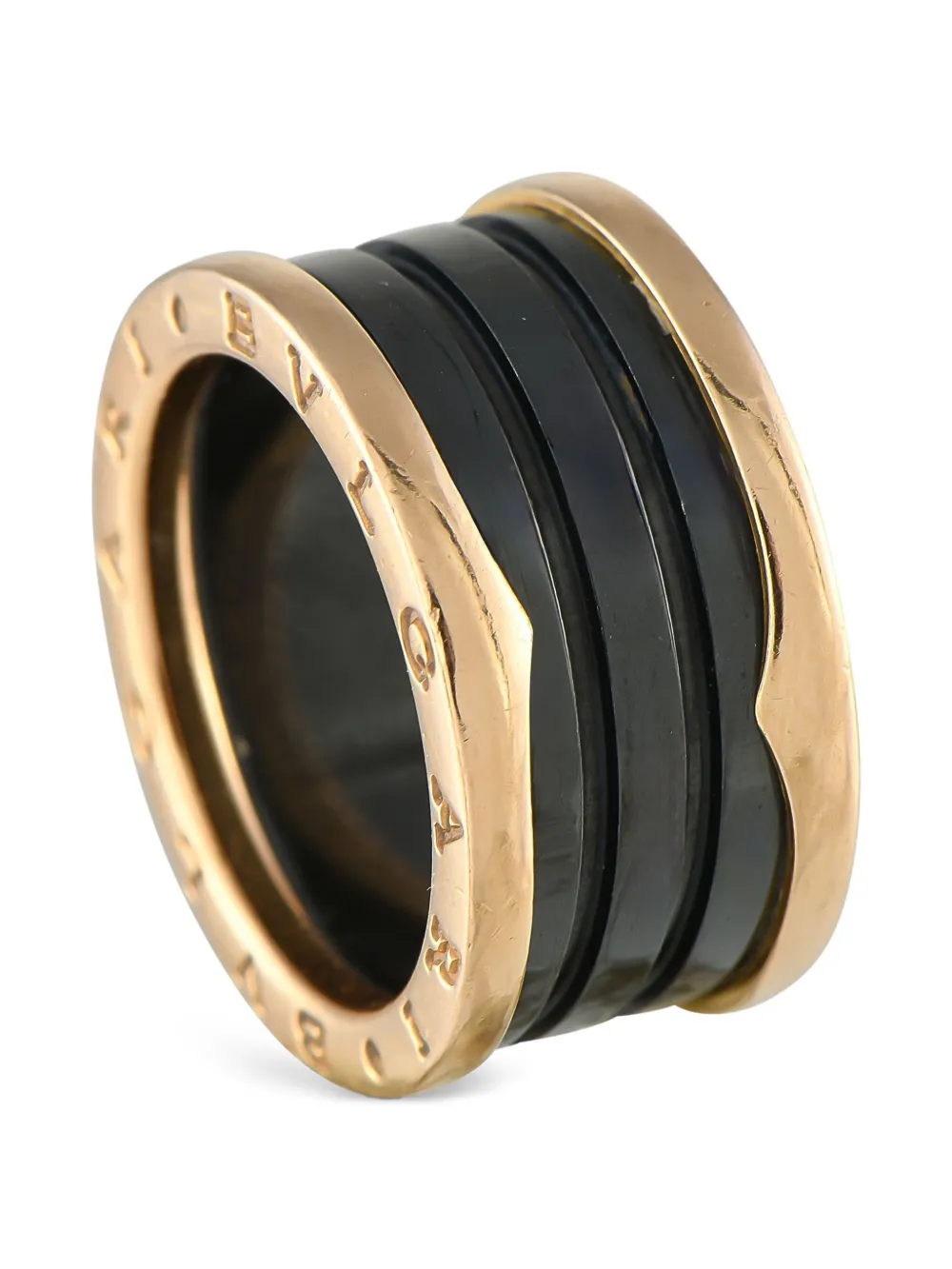 Bvlgari Pre-Owned 18K rose gold B.Zero1 ring - イエロー Bvlgari Pre-Owned 18K rose gold B.Zero1 ring - イエロー