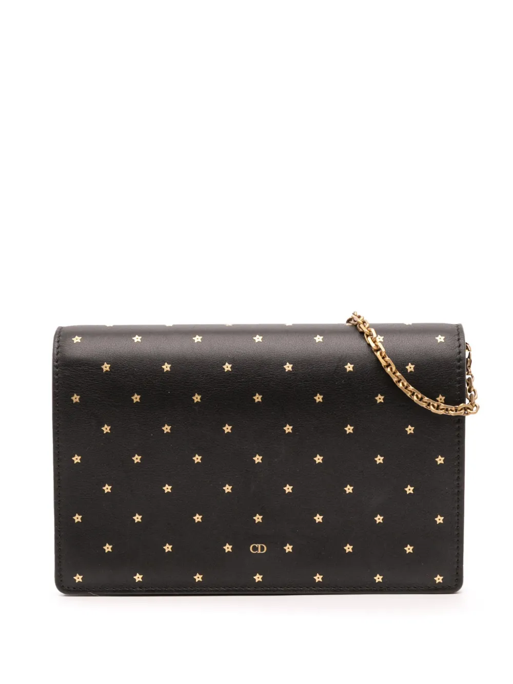 Christian Dior Pre-Owned 2017 カーフスキン エンボス スター ウォレットオンチェーン ショルダーバッグ - Christian Dior Pre-Owned 2017 カーフスキン エンボス スター ウォレットオンチェーン ショルダーバッグ -