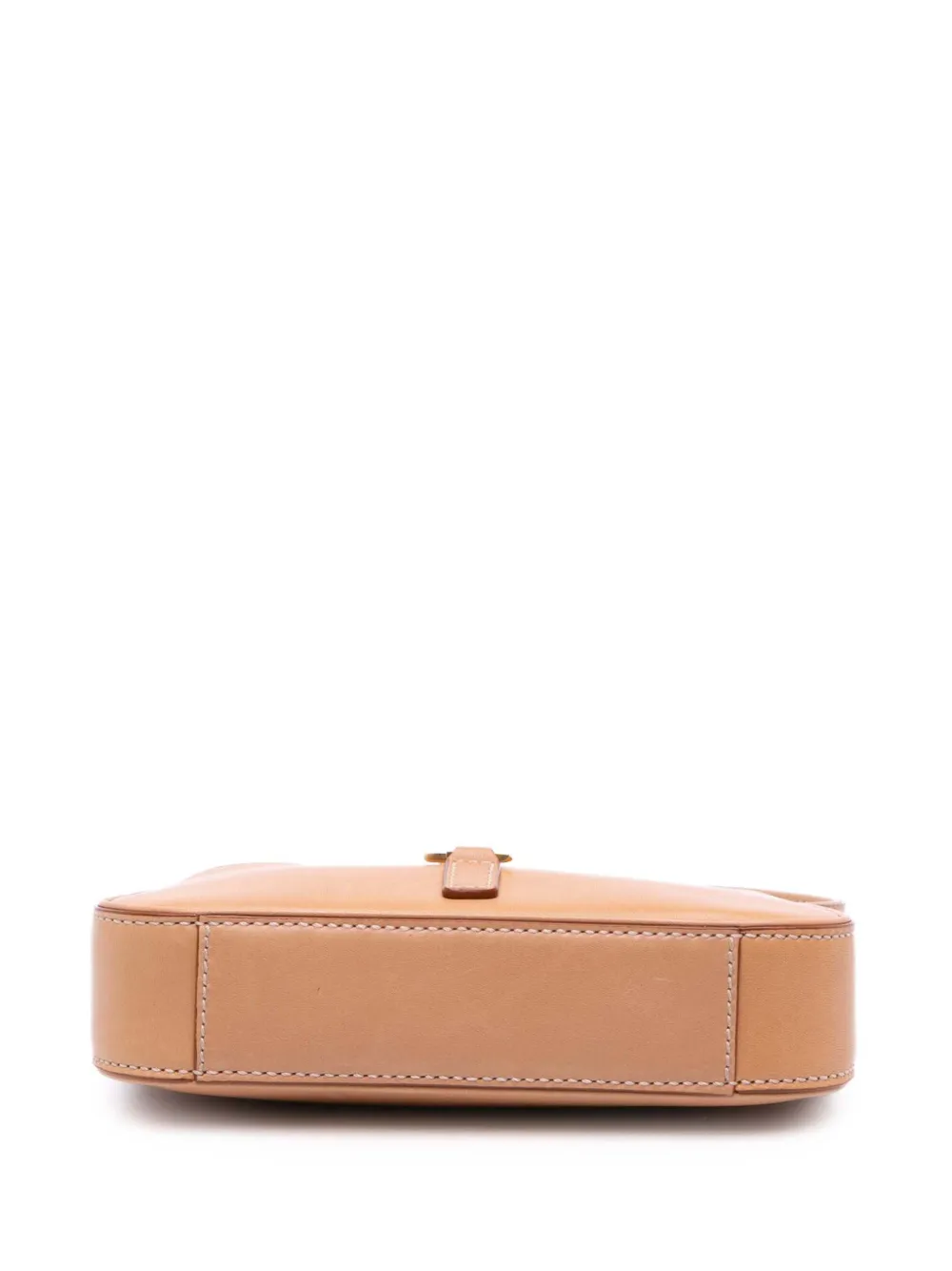 Pre-owned Saint Laurent 2022 Mini Smooth Calfskin Le 5 A 7 Hobo Shoulder Bag In Brown