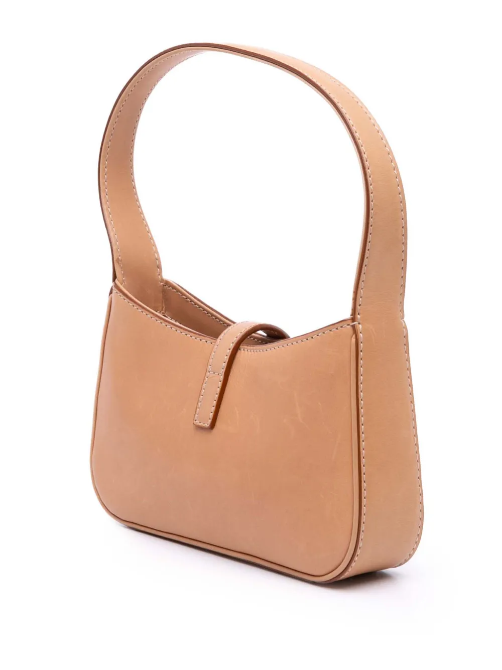 Pre-owned Saint Laurent 2022 Mini Smooth Calfskin Le 5 A 7 Hobo Shoulder Bag In Brown
