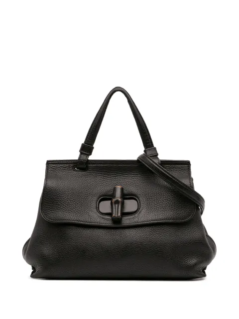 Gucci Pre-Owned 2016-2025 Small Leather Bamboo Daily satchel