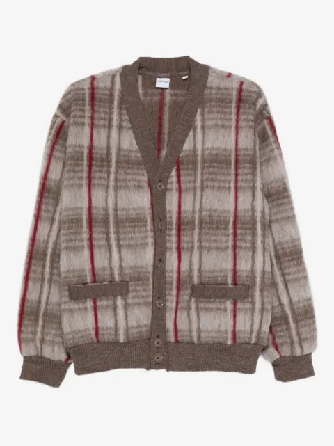ASPESI cardigan en laine à carreaux